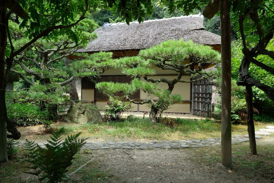 Traditional Japanese garden house